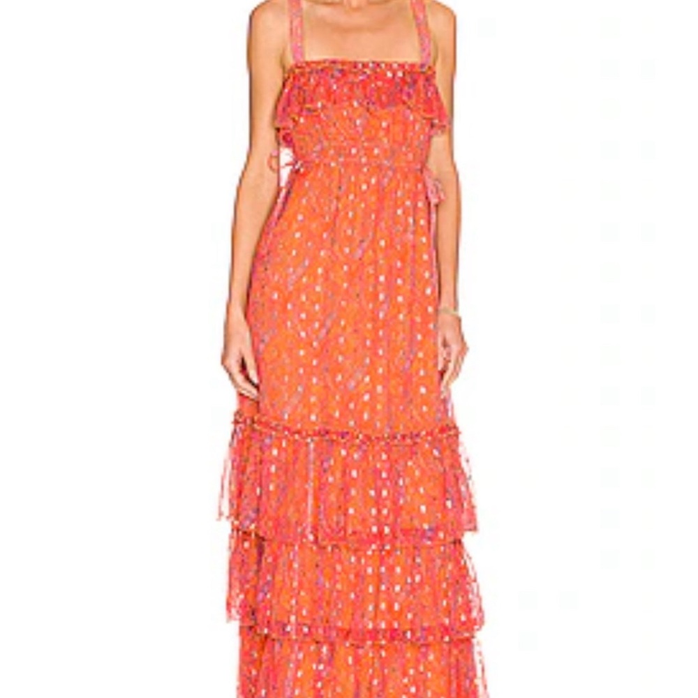 Revolve House of Harlow 1960 orange maxi dress NWT size S